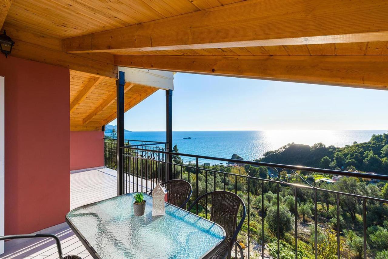 Luxury Loft Apartment With Pool - Pelekas Beach, Corfu Exterior photo